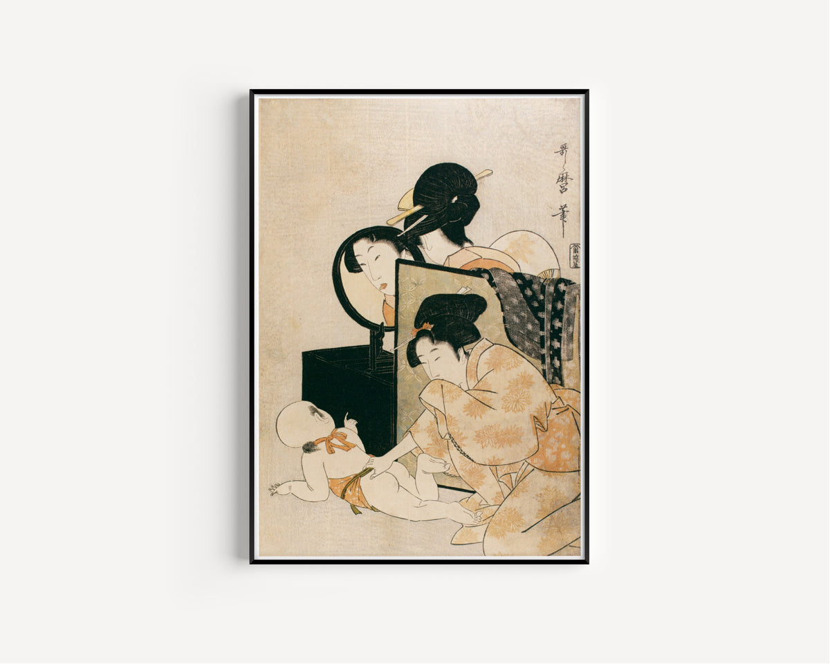 Kitagawa Utamaro — Peeping | Japanese Woodblock Print (Ukiyo-e)