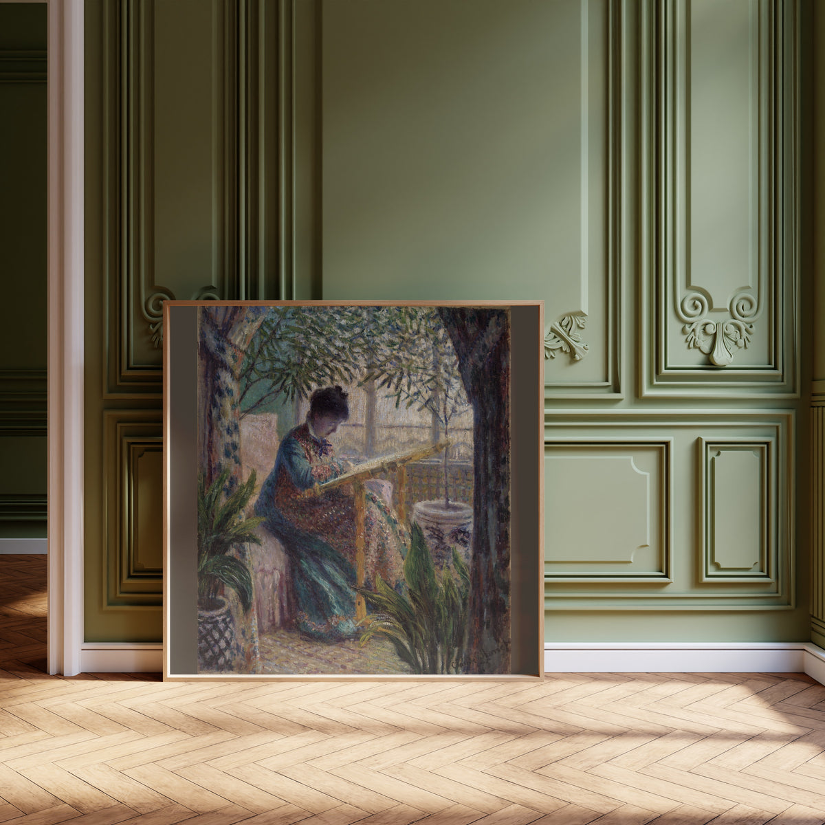 Claude Monet — Madame Monet Embroidering | Fine Art Print