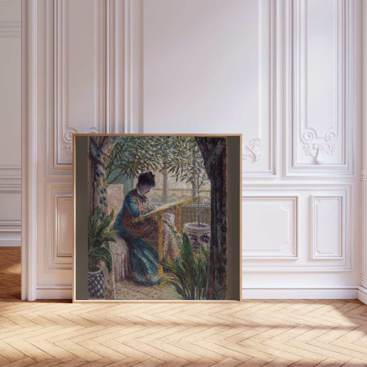 Claude Monet — Madame Monet Embroidering | Fine Art Print