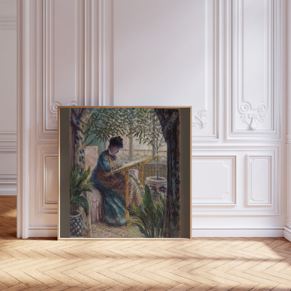 Claude Monet — Madame Monet Embroidering | Fine Art Print