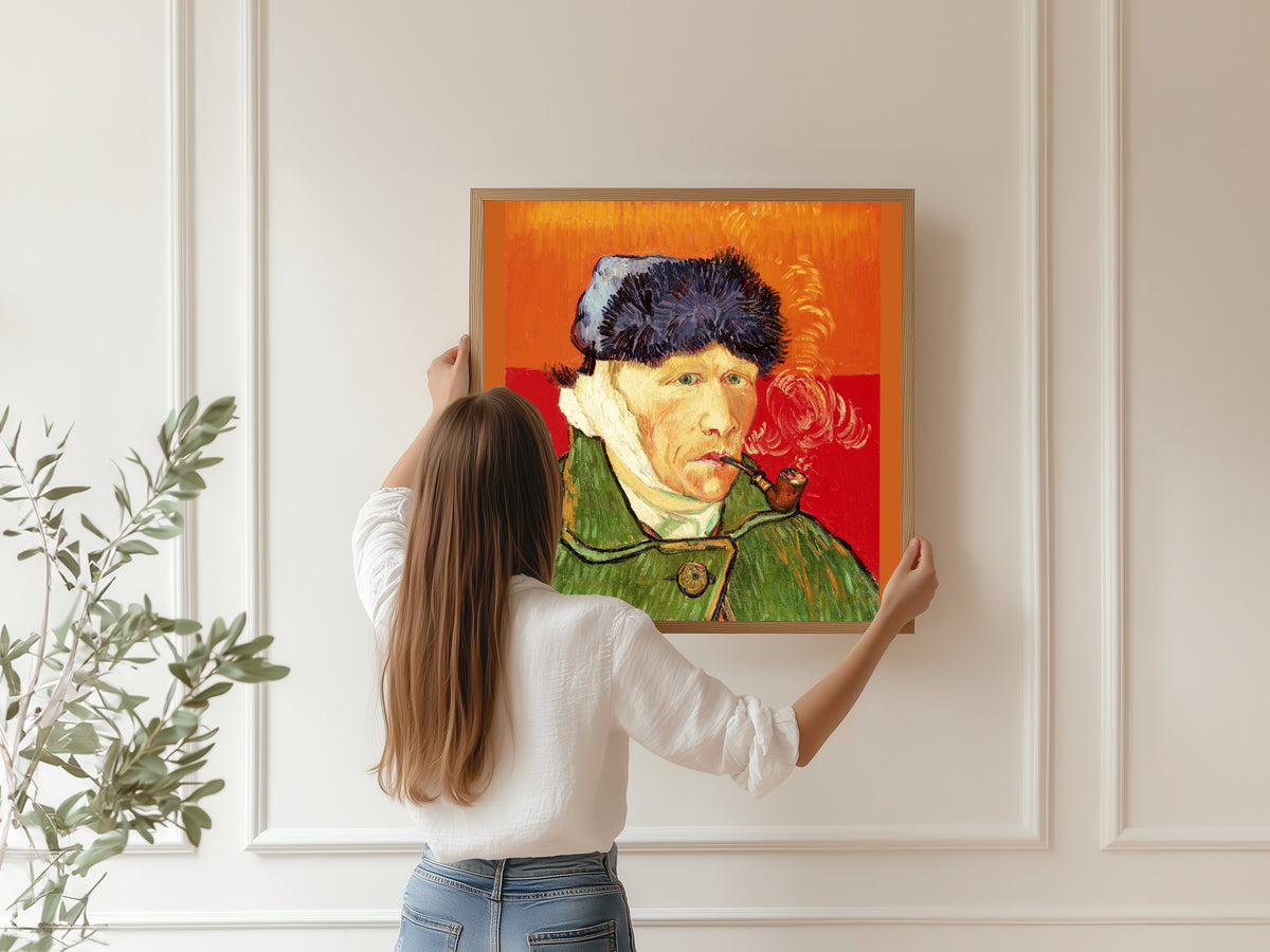 Vincent van Gogh — Self-Portrait with Bandaged Ear and Pipe | Fine Art Print