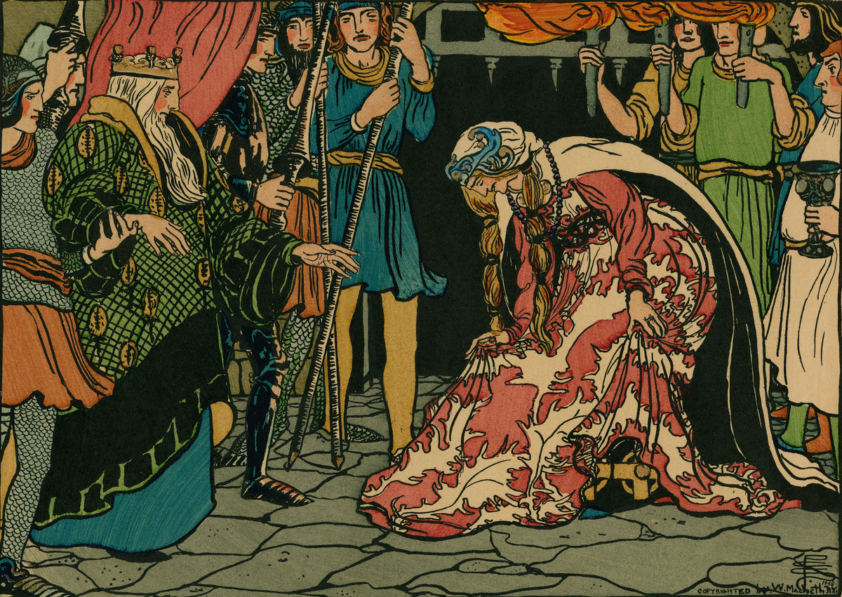 Pamela Colman Smith — Macbeth: The Service and the Loyalty I Owe | Shakespeare Illustration Print