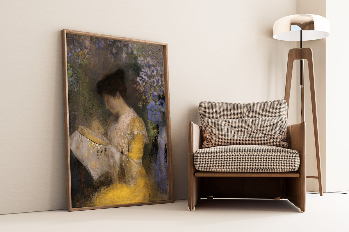Odilon Redon — Madame Arthur Fontaine (Marie Escudier) | Symbolist Art Print