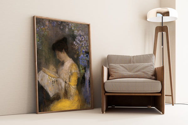 Odilon Redon — Madame Arthur Fontaine (Marie Escudier) | Symbolist Art Print