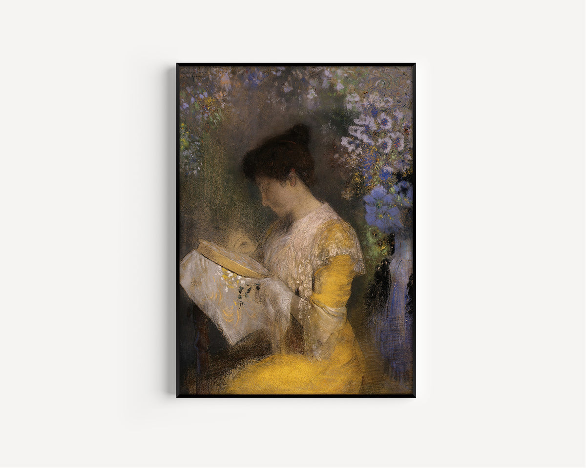 Odilon Redon — Madame Arthur Fontaine (Marie Escudier) | Symbolist Art Print