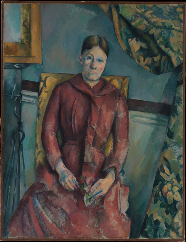 Paul Cezanne — Madame Cezanne in a Red Dress | Fine Art Print