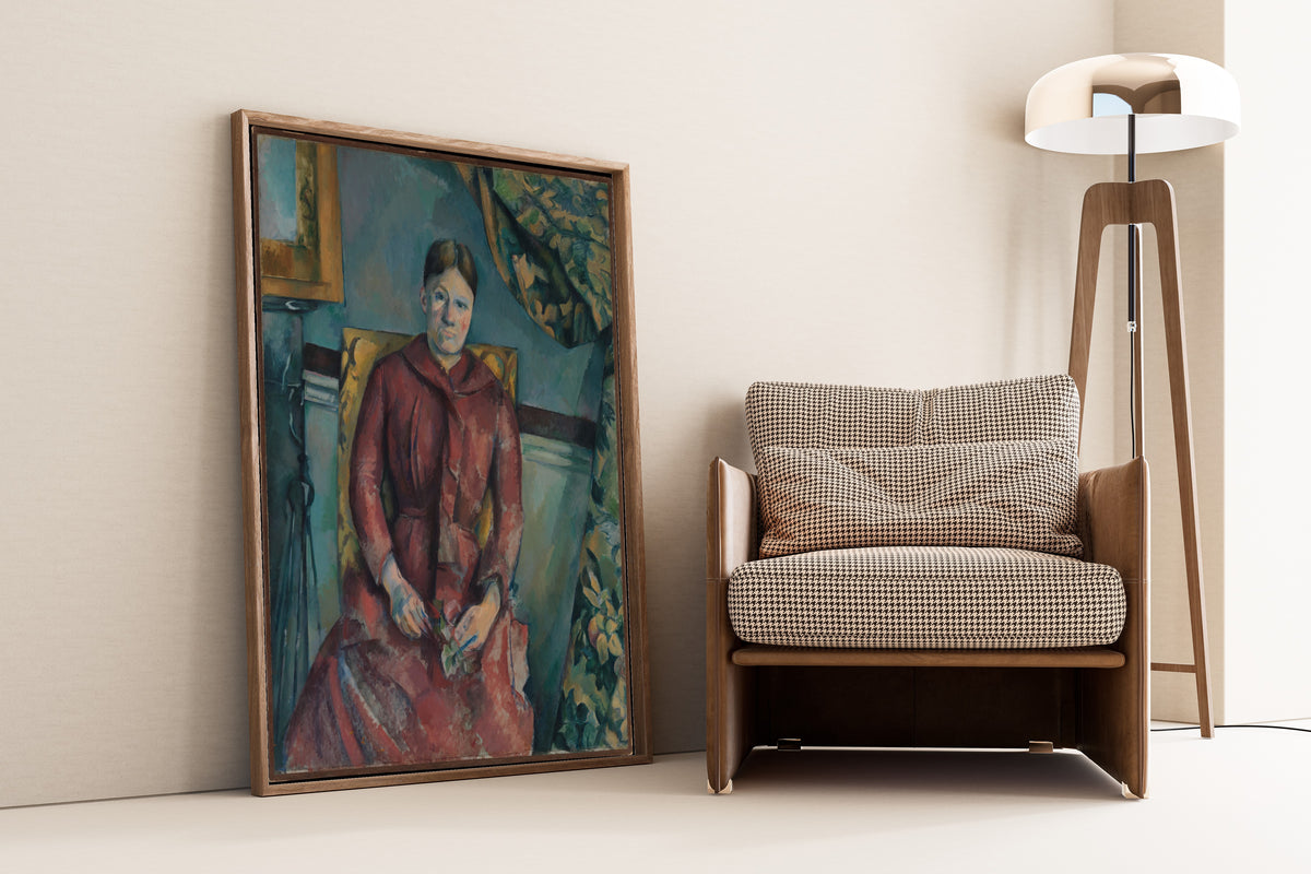 Paul Cezanne — Madame Cezanne in a Red Dress | Fine Art Print