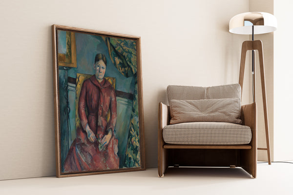 Paul Cezanne — Madame Cezanne in a Red Dress | Fine Art Print