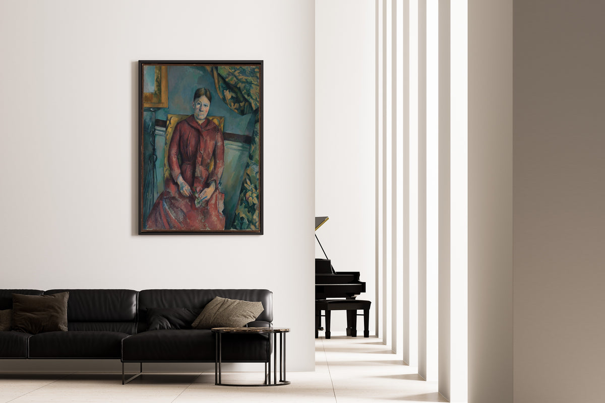 Paul Cezanne — Madame Cezanne in a Red Dress | Fine Art Print