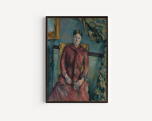 Paul Cezanne — Madame Cezanne in a Red Dress | Fine Art Print