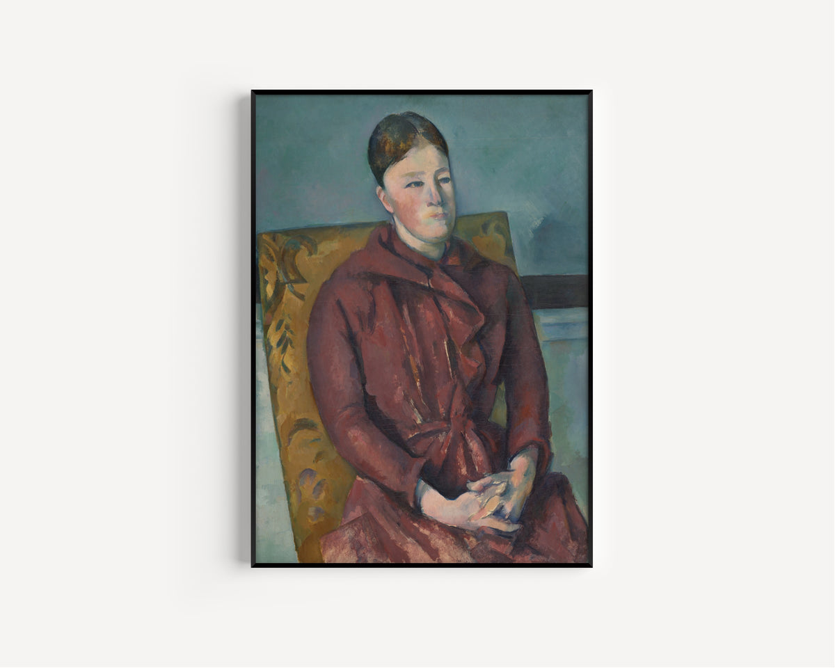 Paul Cezanne — Madame Cezanne in a Yellow Chair | Fine Art Print