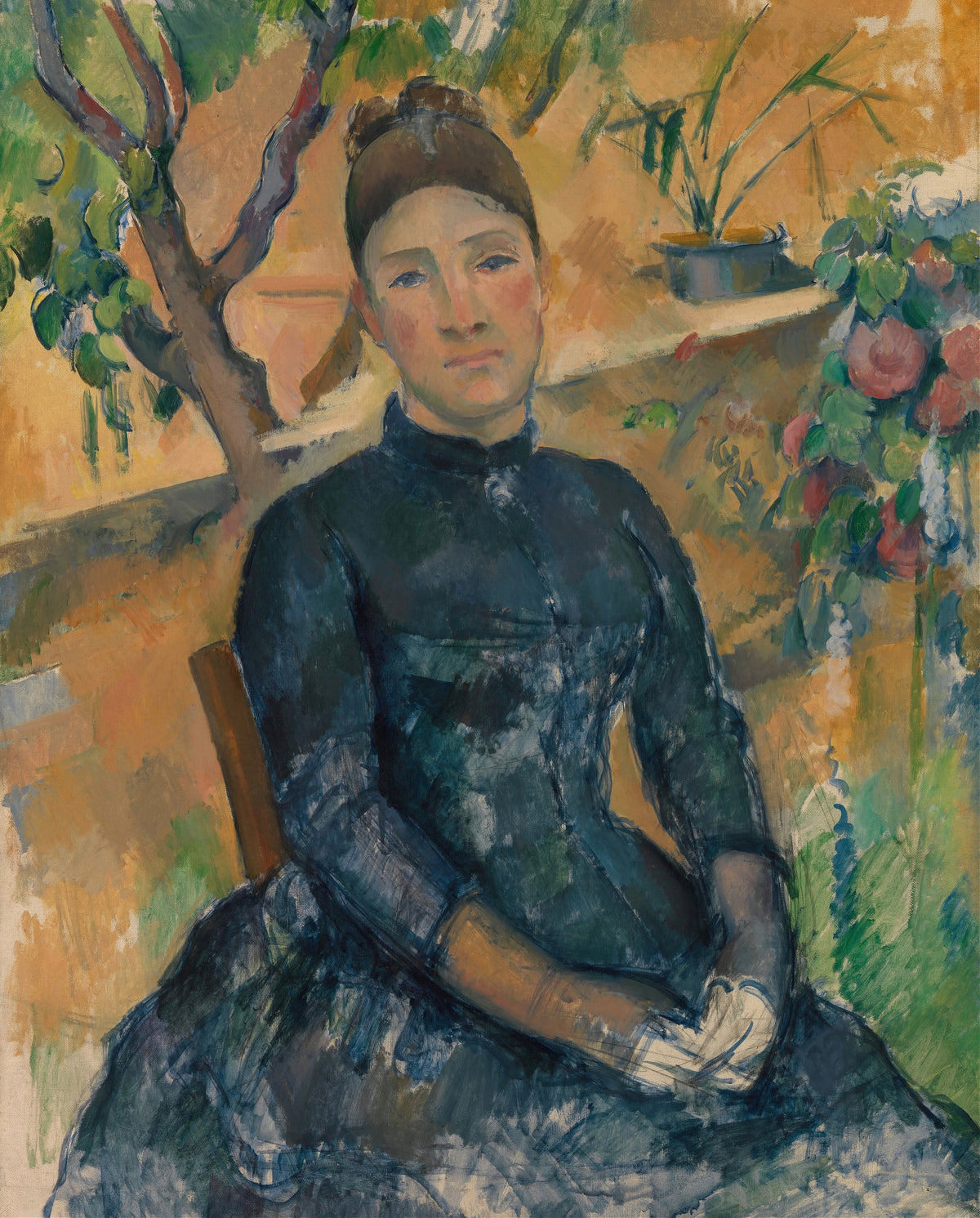 Paul Cezanne — Madame Cezanne in the Conservatory | Fine Art Print