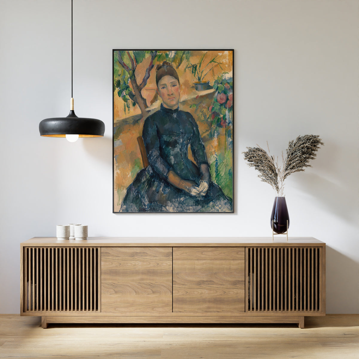 Paul Cezanne — Madame Cezanne in the Conservatory | Fine Art Print