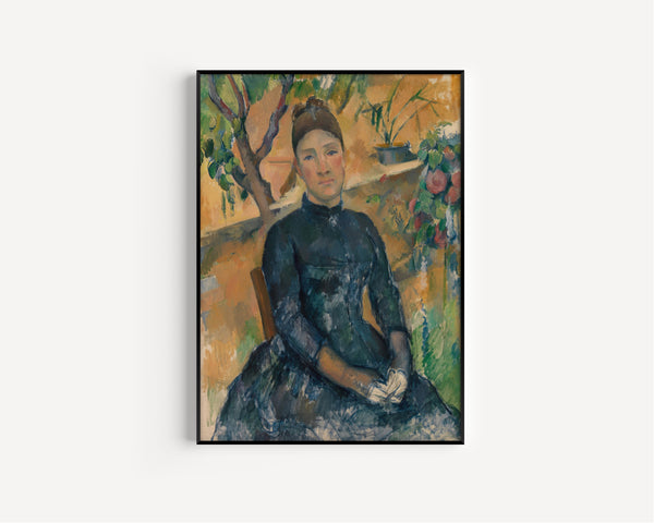 Paul Cezanne — Madame Cezanne in the Conservatory | Fine Art Print