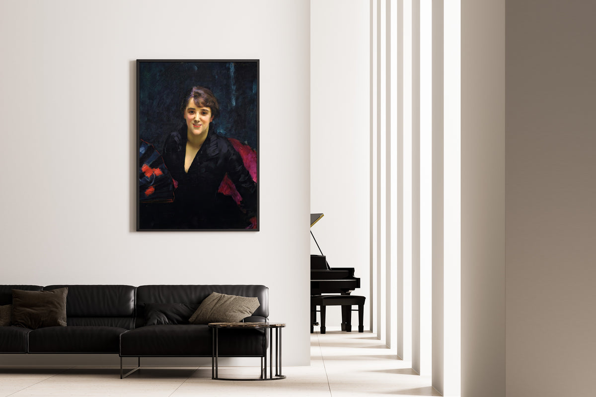 John Singer Sargent — Madame Errázuriz (The Lady in Black) | Fine Art Print