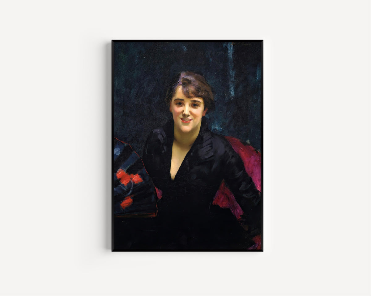 John Singer Sargent — Madame Errázuriz (The Lady in Black) | Fine Art Print