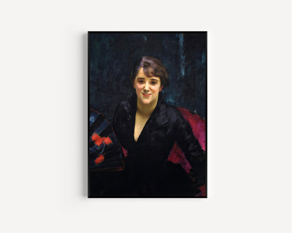 John Singer Sargent — Madame Errázuriz (The Lady in Black) | Fine Art Print