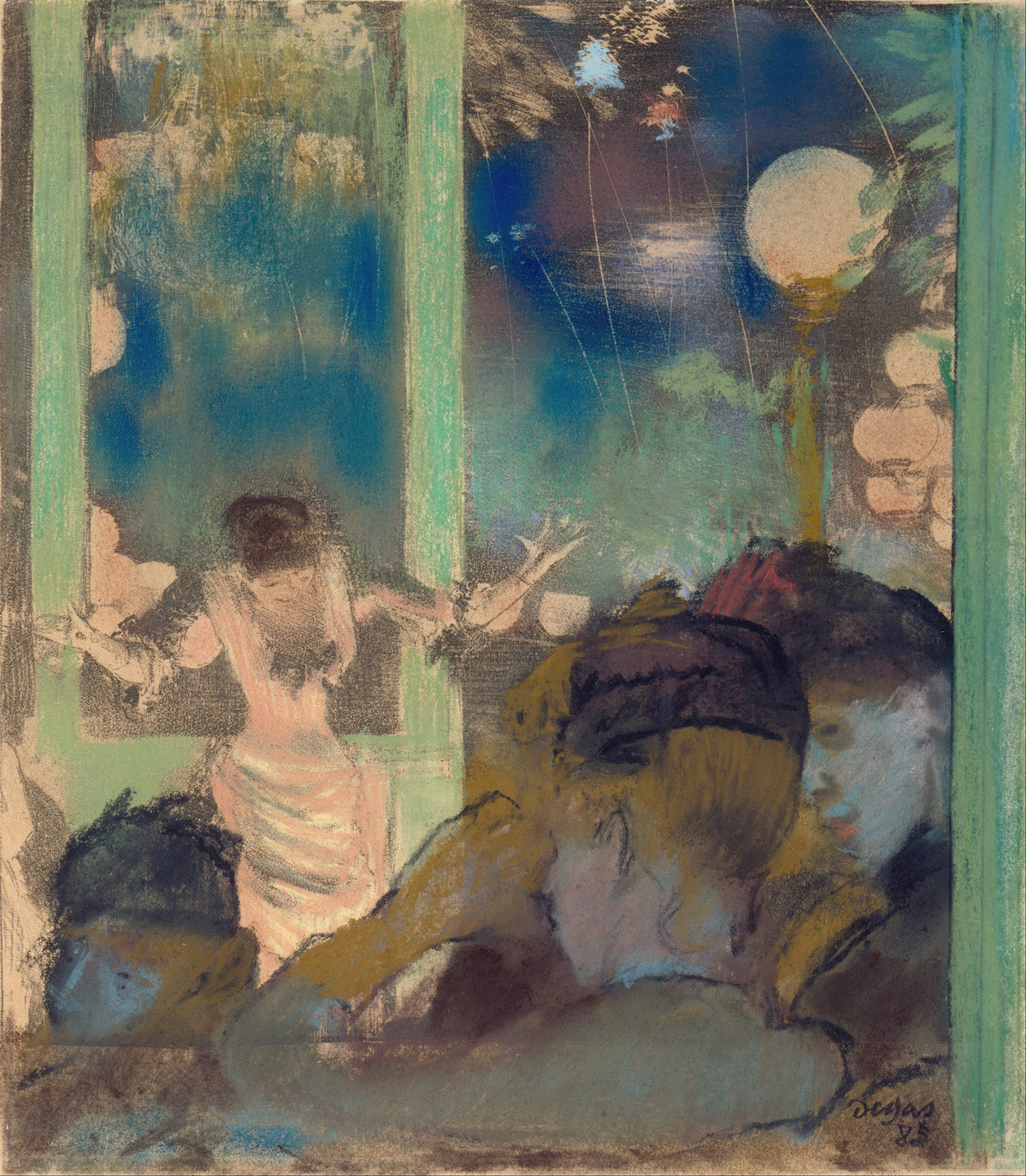 Edgar Degas — Mademoiselle Bécat at the Café des Ambassadeurs | Fine Art Print
