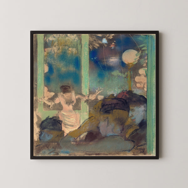 Edgar Degas — Mademoiselle Bécat at the Café des Ambassadeurs | Fine Art Print