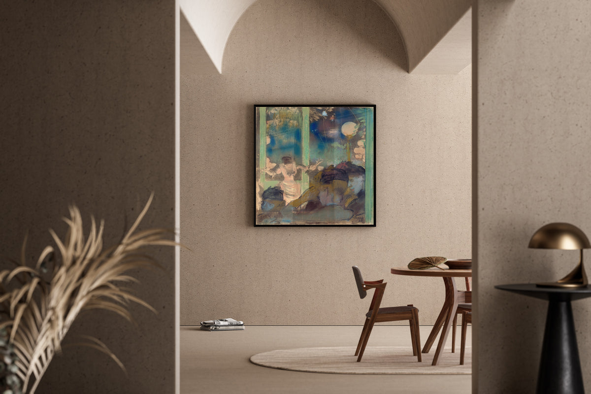 Edgar Degas — Mademoiselle Bécat at the Café des Ambassadeurs | Fine Art Print