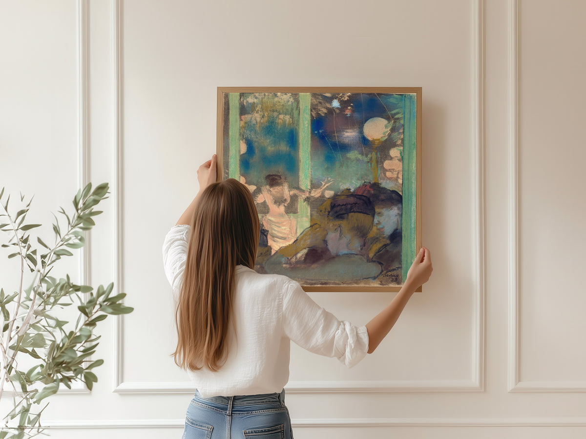 Edgar Degas — Mademoiselle Bécat at the Café des Ambassadeurs | Fine Art Print