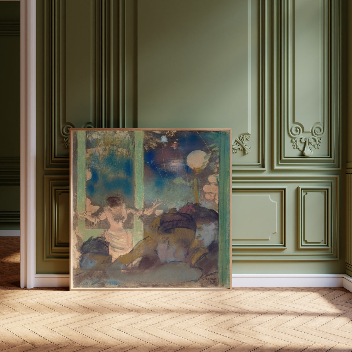 Edgar Degas — Mademoiselle Bécat at the Café des Ambassadeurs | Fine Art Print
