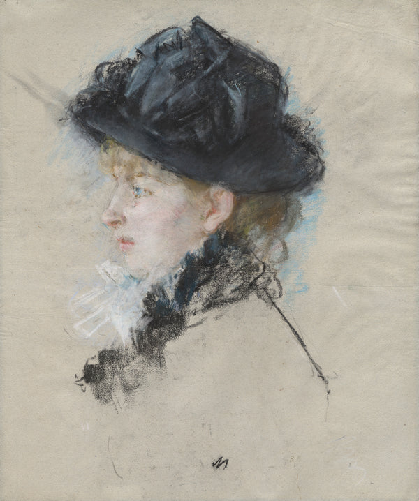 Berthe Morisot — Mademoiselle Louise Riesener in a Hat | Fine Art Print