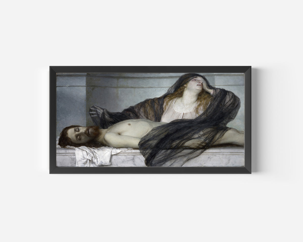 Arnold Böcklin — Magdalene Grieving over the Body of Christ | Symbolist Art Print