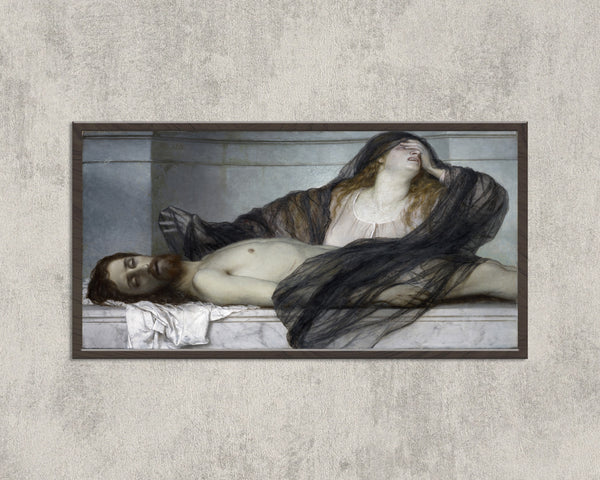 Arnold Böcklin — Magdalene Grieving over the Body of Christ | Symbolist Art Print