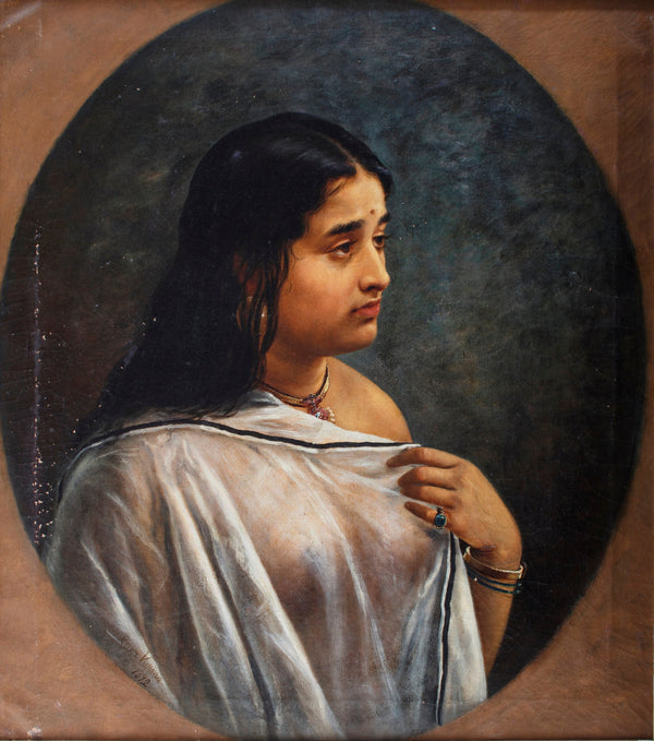 Raja Ravi Varma — Malayali Lady | Fine Art Print