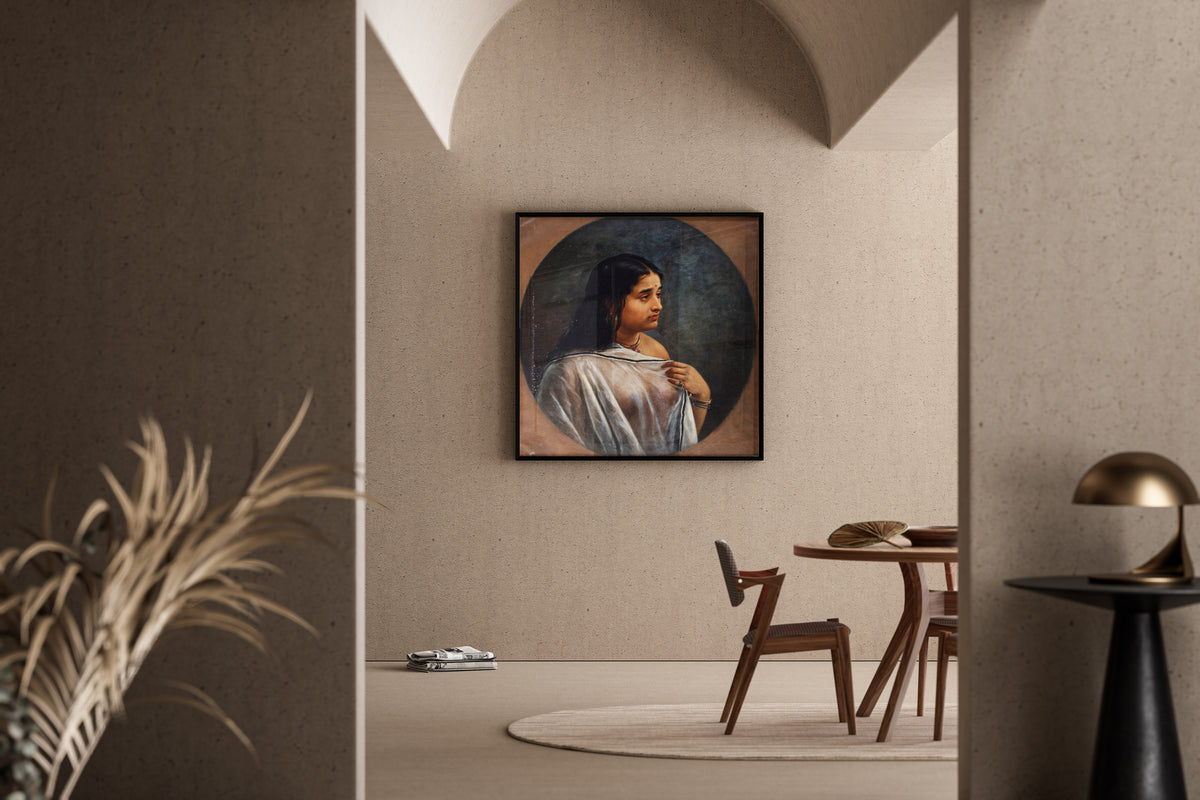 Raja Ravi Varma — Malayali Lady | Fine Art Print