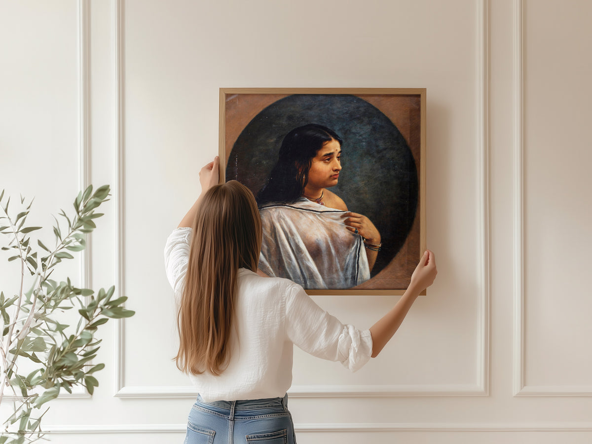 Raja Ravi Varma — Malayali Lady | Fine Art Print