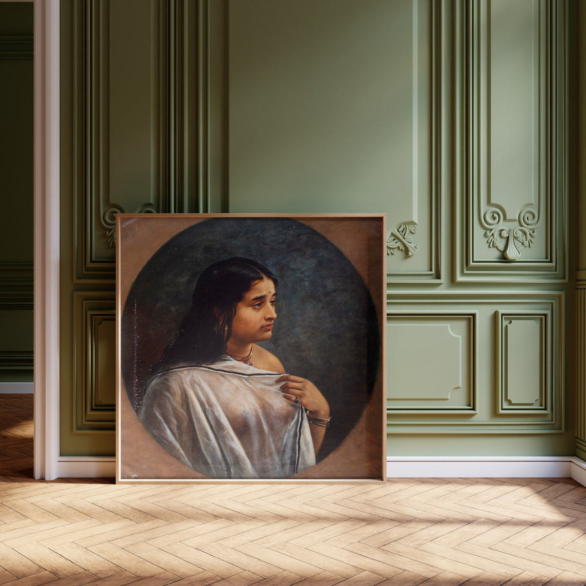 Raja Ravi Varma — Malayali Lady | Fine Art Print