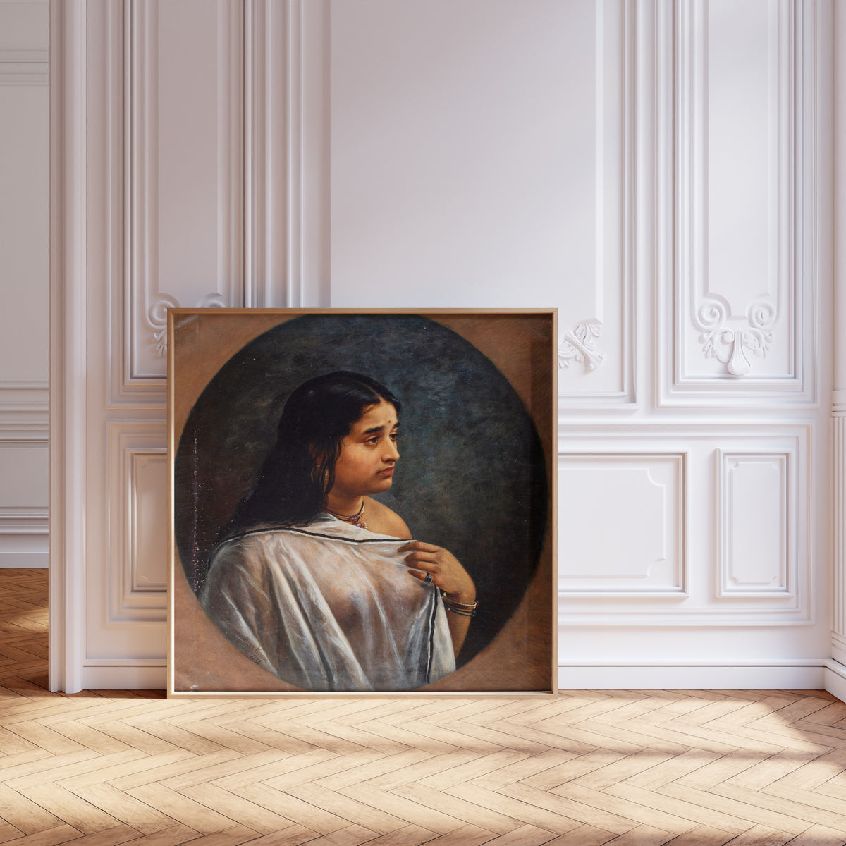 Raja Ravi Varma — Malayali Lady | Fine Art Print
