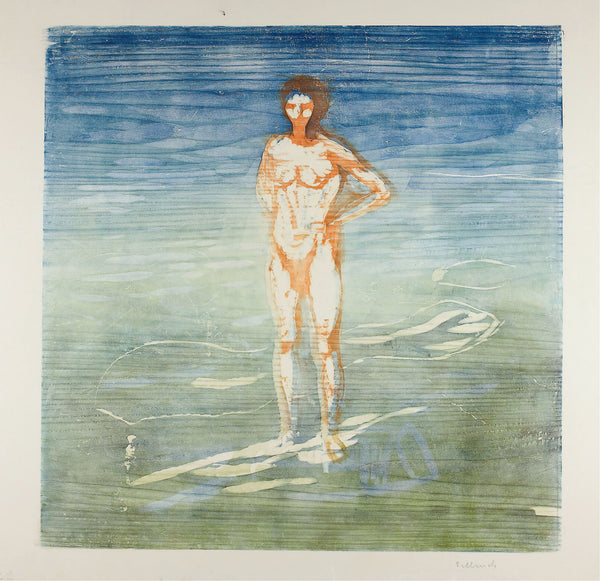 Edvard Munch — Man Bathing | Expressionist Fine Art Print