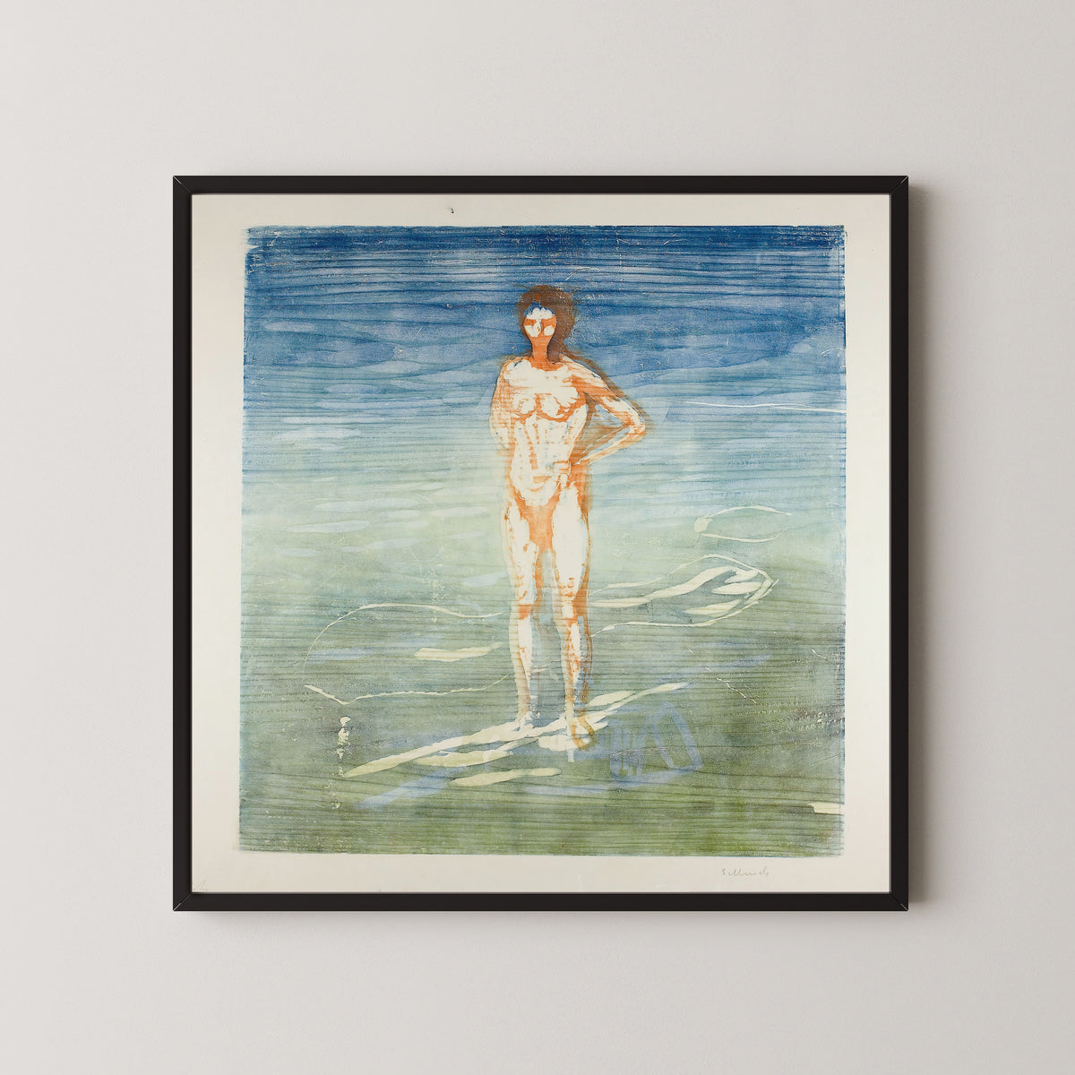Edvard Munch — Man Bathing | Expressionist Fine Art Print