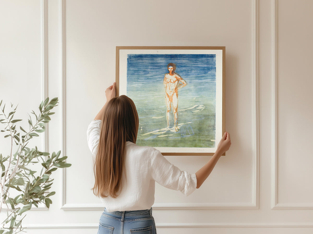 Edvard Munch — Man Bathing | Expressionist Fine Art Print