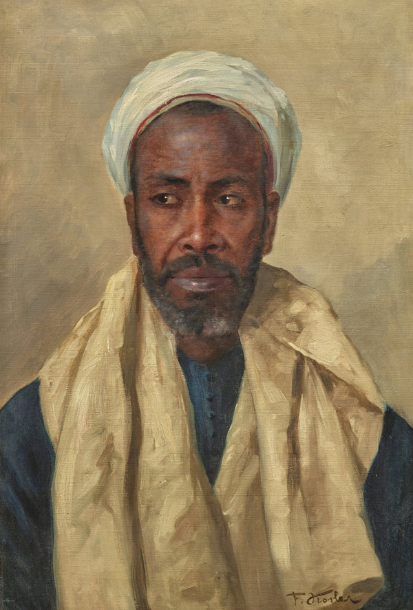 Franz Xaver Kosler — Man in a White Turban | Fine Art Print