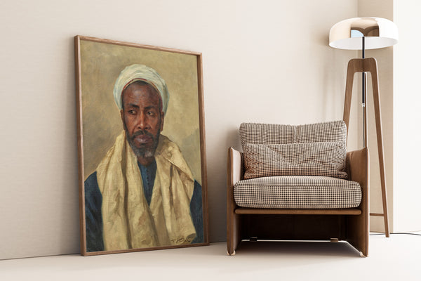 Franz Xaver Kosler — Man in a White Turban | Fine Art Print