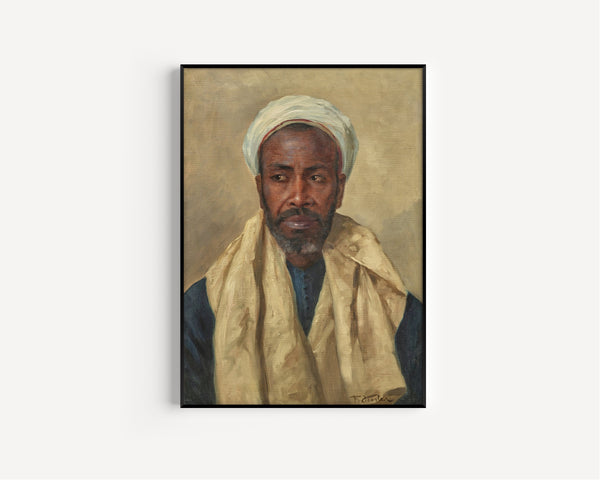 Franz Xaver Kosler — Man in a White Turban | Fine Art Print
