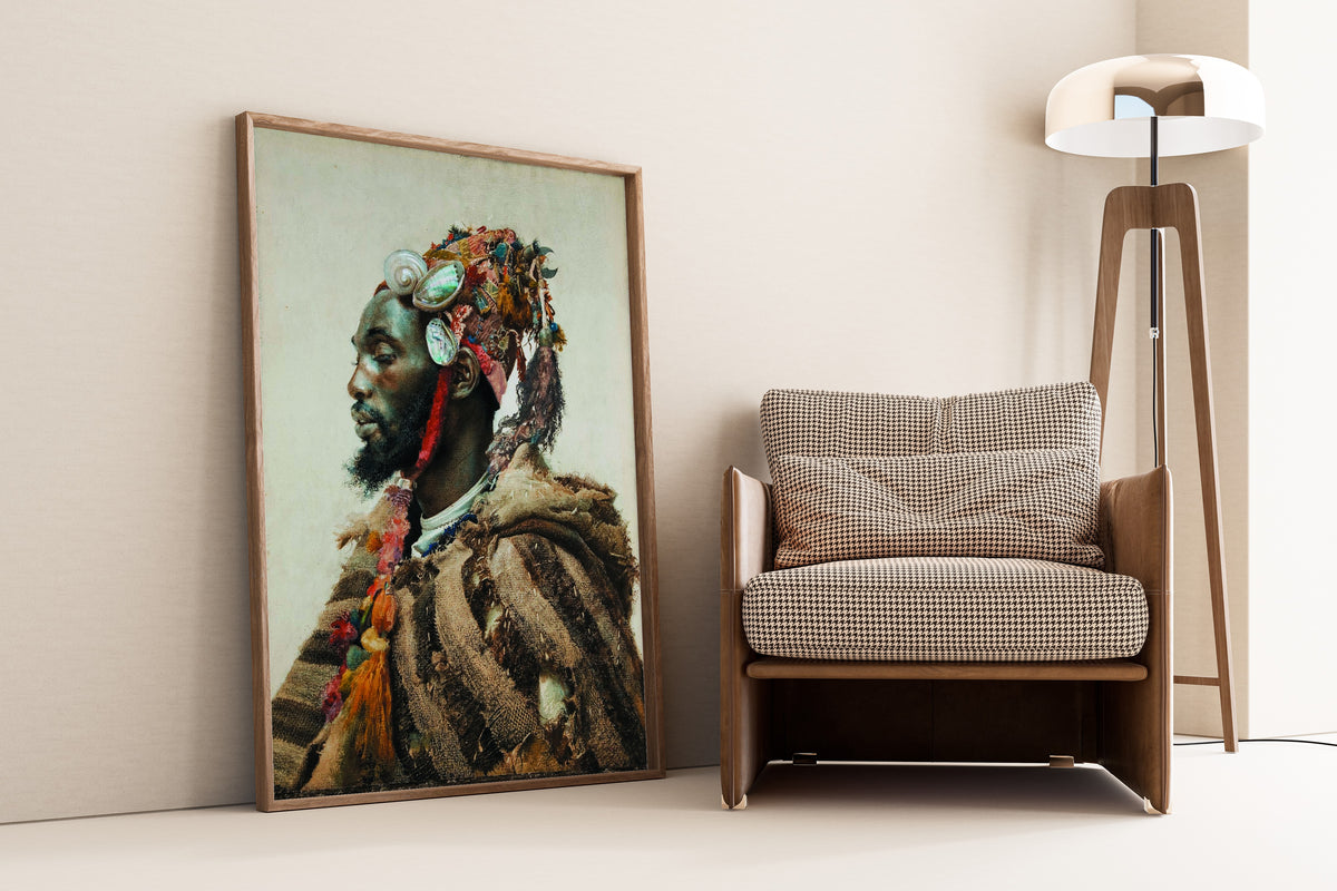 Josep Tapiró Baró — Man with a Shell Headdress | Fine Art Print