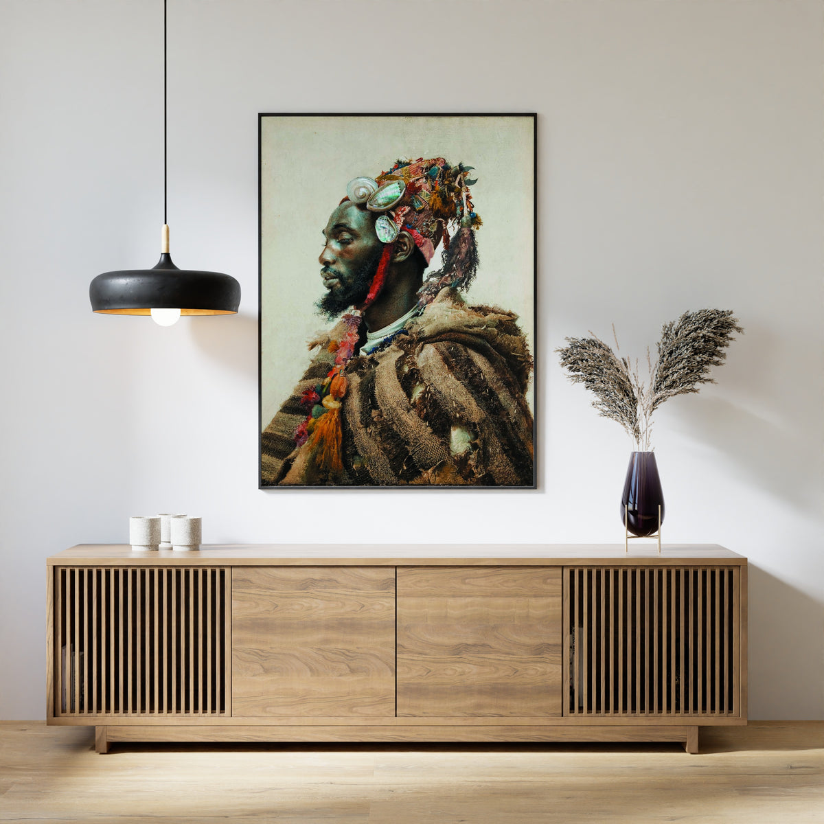 Josep Tapiró Baró — Man with a Shell Headdress | Fine Art Print