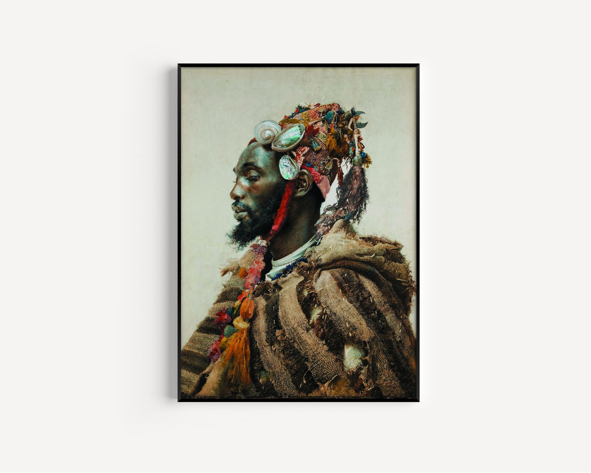 Josep Tapiró Baró — Man with a Shell Headdress | Fine Art Print