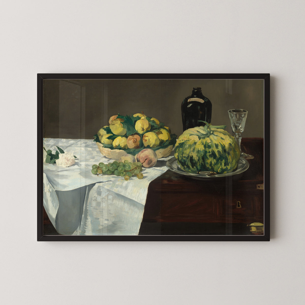 Édouard Manet — Still Life with Melon and Peaches | Fine Art Print