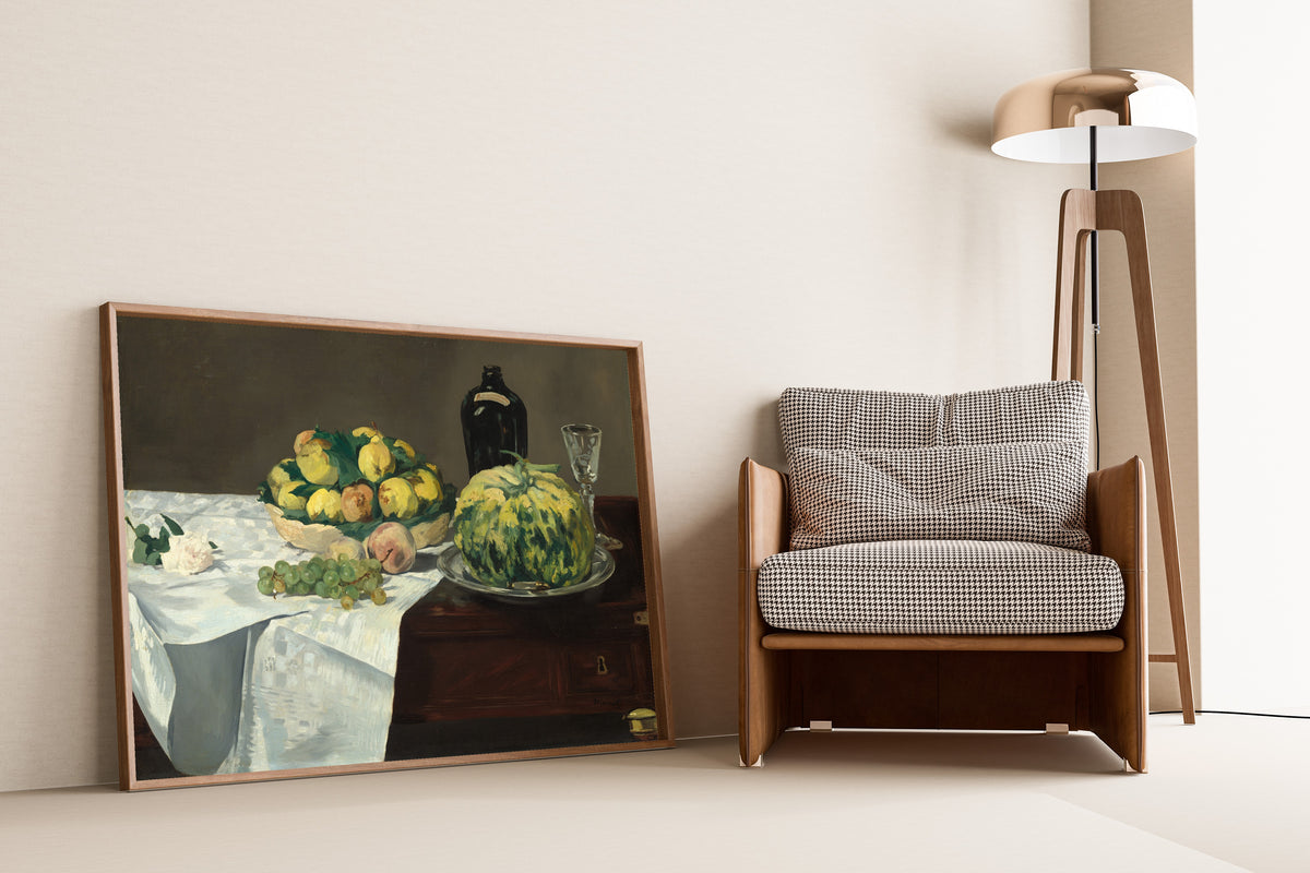 Édouard Manet — Still Life with Melon and Peaches | Fine Art Print