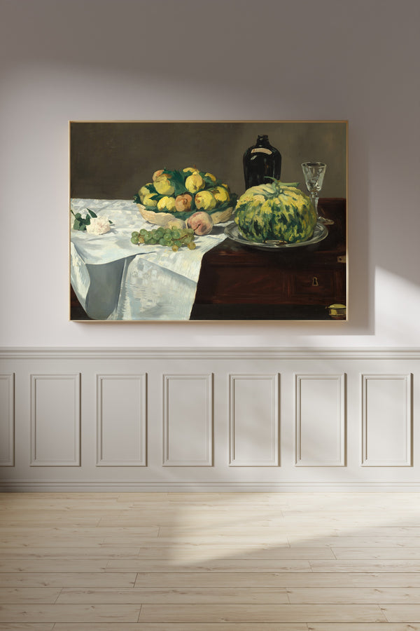 Édouard Manet — Still Life with Melon and Peaches | Fine Art Print