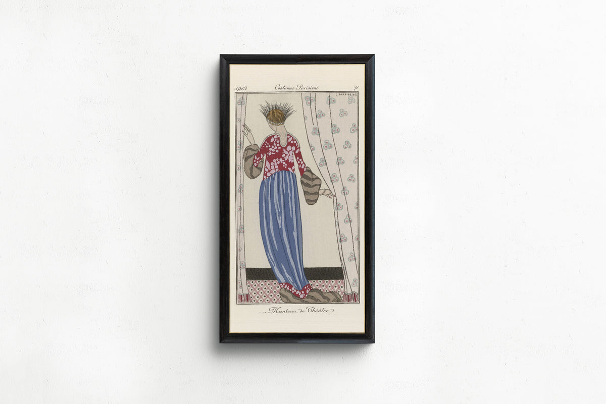 George Barbier — Manteau de théâtre [Theatre coat] | Art Deco Fashion Print