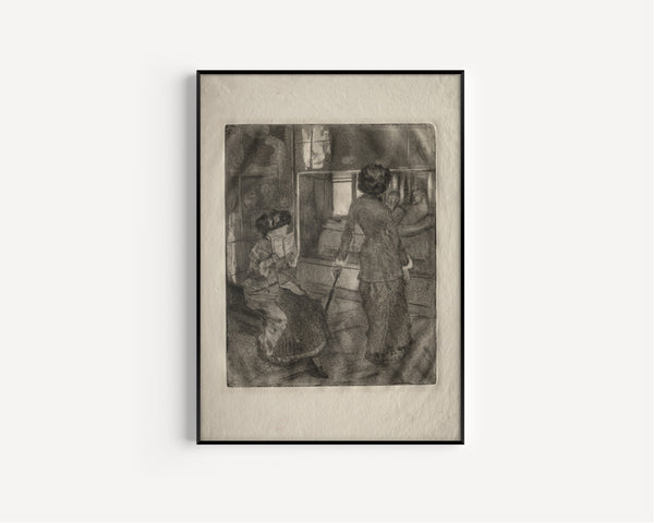 Edgar Degas — Mary Cassatt at the Louvre: The Etruscan Gallery | Fine Art Print