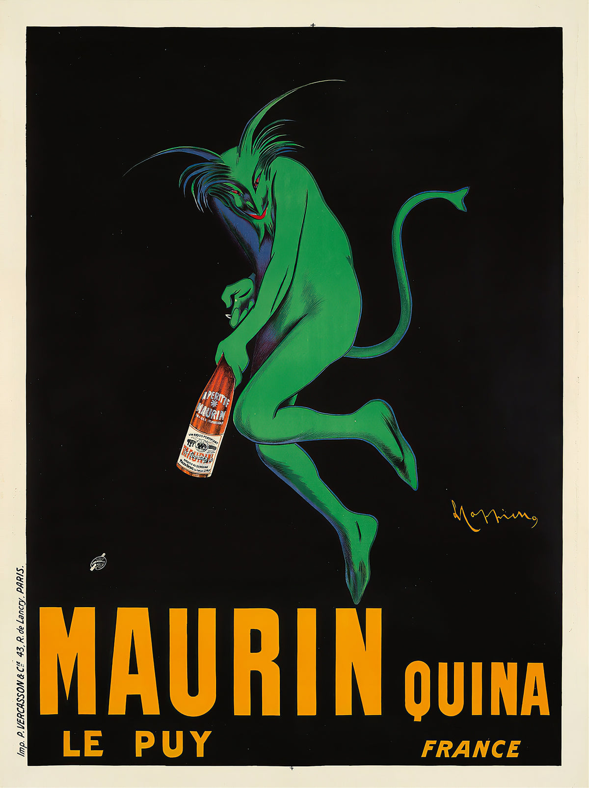 Leonetto Cappiello — Maurin Quina | Vintage Poster Print
