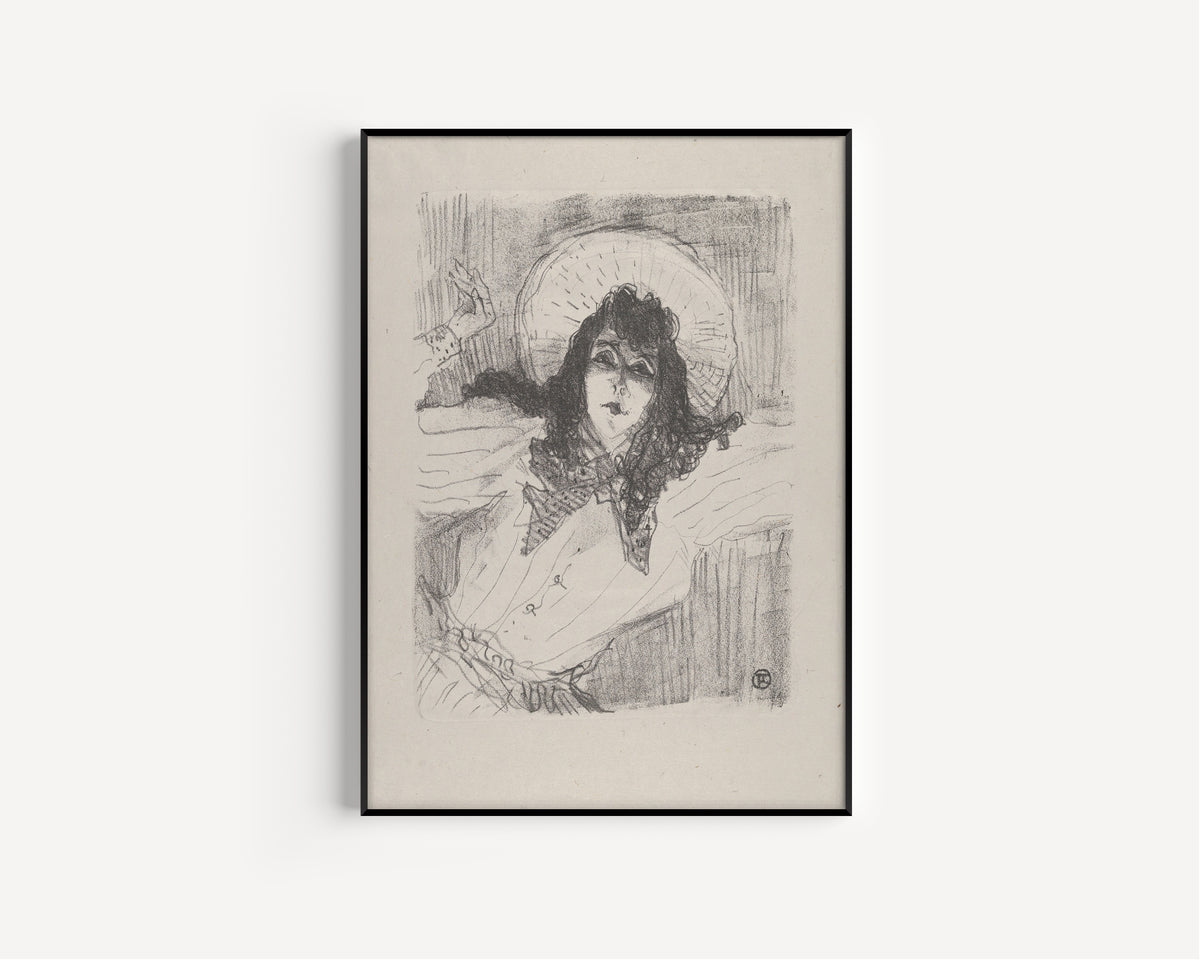 Henri de Toulouse-Lautrec — May Belfort (Bust Portrait) | Lithograph Print